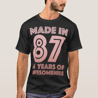 34th Birthday Gifts Man Woman 34 Year Old Son T-Shirt