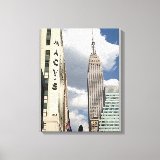 34th Street Empire State Building Manhattan NYC Canvas Print (Front)