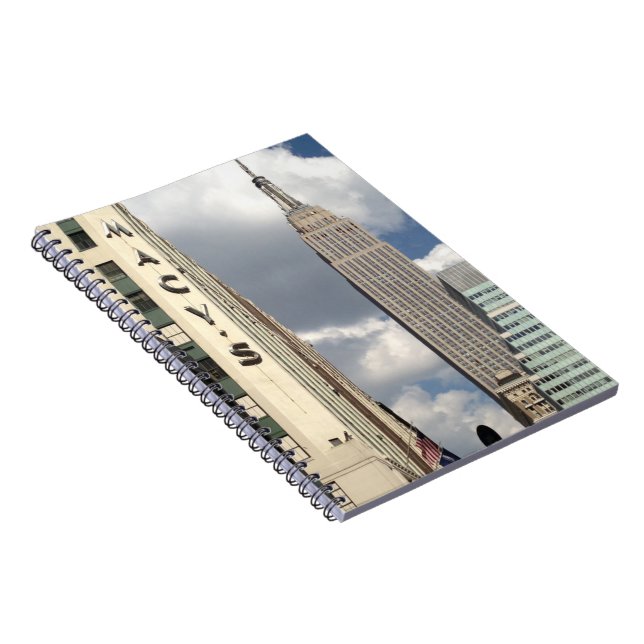 34th Street Empire State Building Manhattan NYC Notebook (Right Side)