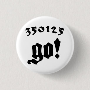 350125 Go! 1 Inch Round Button