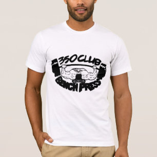 350 Club Bench Press Fitted T-Shirt