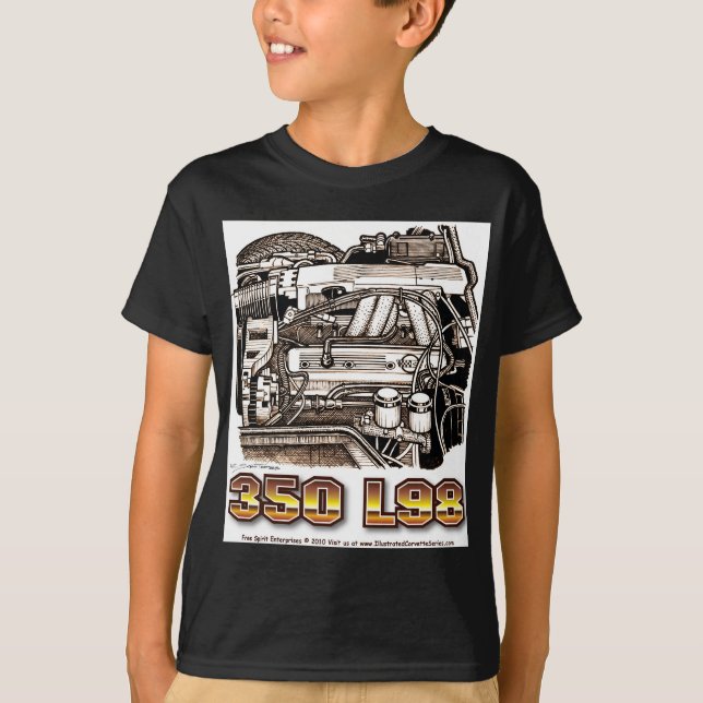 350 L98 Corvette Engine T-Shirt (Front)