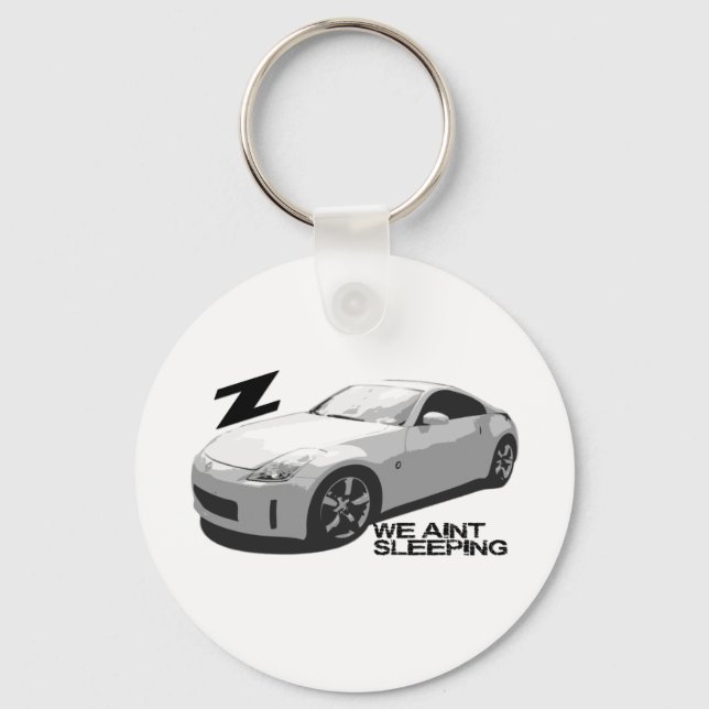 350Z Aint sleeping Keychain (Front)