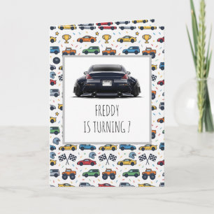 350Z Car Birthday Invitation Stanced & Lowered R
