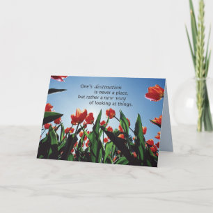 3521 Tulips Destination Recovery Encouragement Card