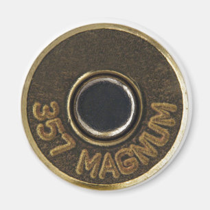 357 Magnum brass shell casing Magnet