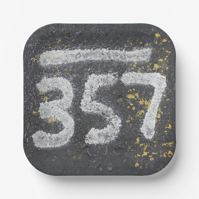 357 Mason's and Angel Number Paper Plate (Front)