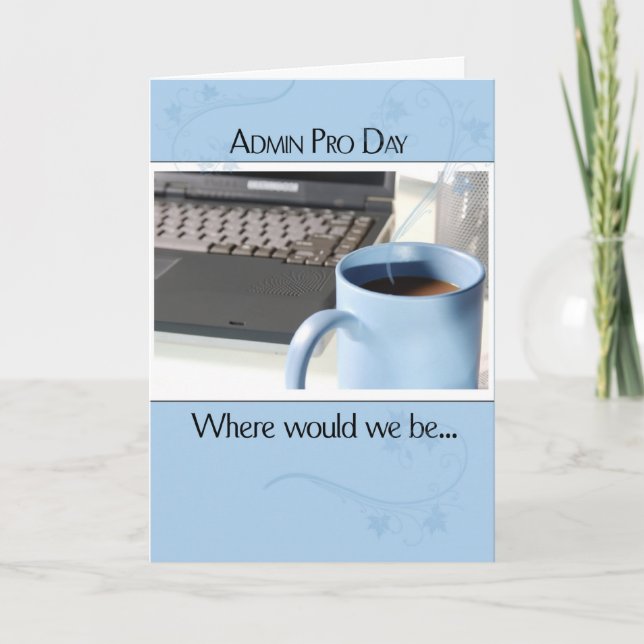 3593 Admin Pro Day Coffee Computer Card (Front)