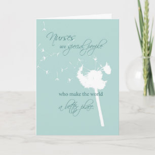 3597 Nurses Day Dandelion Thank You Card