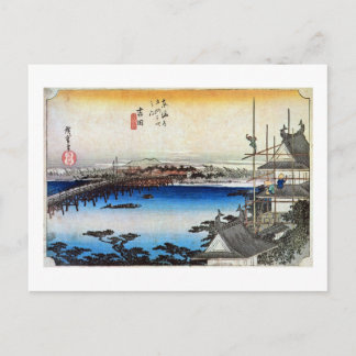 35. 吉田宿, 広重 POSTCARD