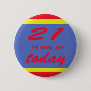 35 birthday 2 inch round button