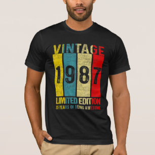35 Birthday Vintage 1987 35 Year Old T-Shirt