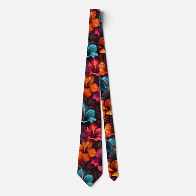 #35 Floral Pattern Tie (Front)