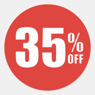 35% Trente Cinq Pour Cent De Remise Sticker De Ven