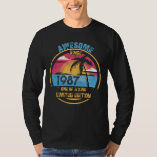 35 Year Old Awesome Since 1987 35th Birthday T-Shirt