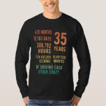35 Years Married Funny 35th Wedding Anniversary T-Shirt<br><div class="desc">35 Years Married Funny 35th Wedding Anniversary</div>