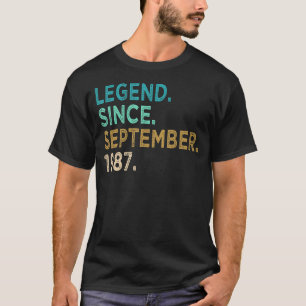 35 Years Old  Awesome Since September 1987 35th 1 T-Shirt