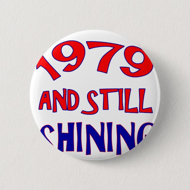 35 years Old birthday designs 2 Inch Round Button (Front)