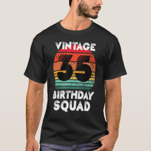 35 Years Old Birthday Party Vintage 35th Birthday  T-Shirt
