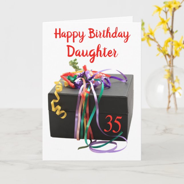 35e anniversaire Carte personnalisable (Fleur jaune)