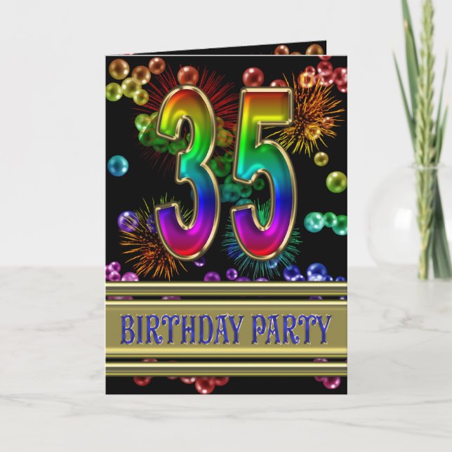 35e anniversaire Invitation (Devant)