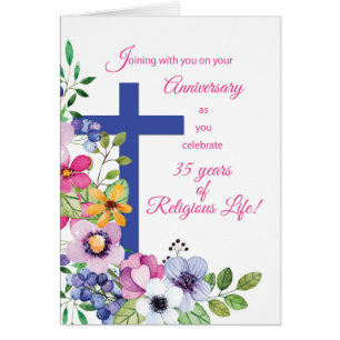 35e anniversaire Nun Croix de vie religieuse, Fleu
