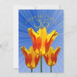 35e Invitation de fête d'anniversaire surprise