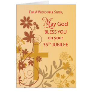 35e Jubilé Anniversaire Croix de la Nun, Fleurs,