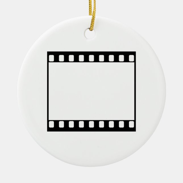 35mm Film Ceramic Ornament (Front)