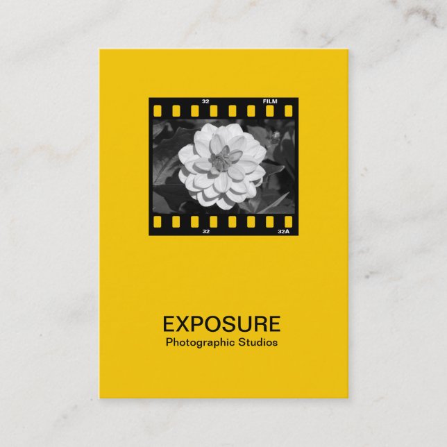 35mm Film Frame 01 - Amber Business Card (Front)