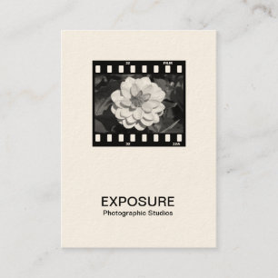 35mm Film Frame 01 (Cream) Business Card