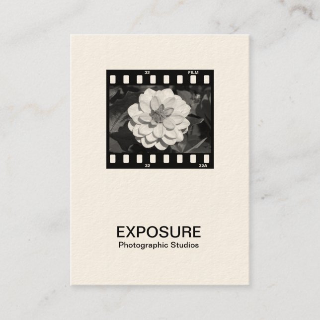 35mm Film Frame 01 (Cream) Business Card (Front)
