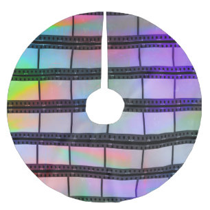 35mm Filmstrips: Scanner Light Effects Brushed Polyester Tree Skirt