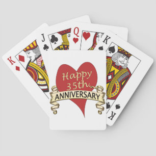 35th. Anniversary Playing Cards