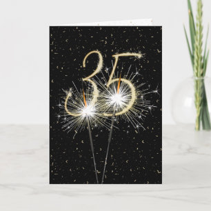 35th anniversary sparklers card