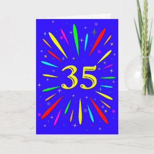 35th Birthday Explosion Card