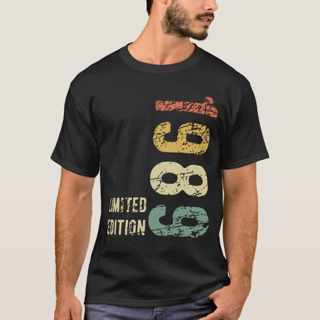 35th Birthday Gift 1989 Limited Edition 35 Years T-Shirt (Front)