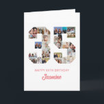 35th Birthday Number 35 Photo Collage Personalized Card<br><div class="desc">Celebrate momentous 35th Birthday with this cute card. It's a personalized photo collage birthday card that allows you to create a truly unique and memorable design. This customizable template lets you insert your own cherished photos, capturing the precious moments throughout the year. This custom card is perfect for commemorating your...</div>