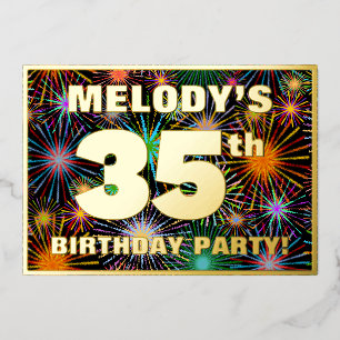 35th Birthday Party — Fun, Colourful Fireworks Loo