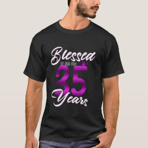 35th Birthday Squad Party Blessed by God for 35 Ye T-Shirt