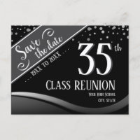 35th Class Reunion Elegant black