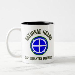 35th Infantry Div   National Guard Two-Tone Coffee Mug