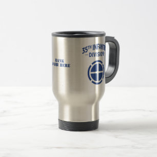 35th Infantry Division Badge - Customizable Travel Mug