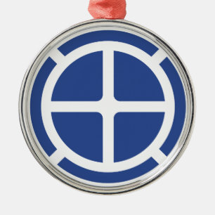 35th Infantry Division Badge Metal Ornament