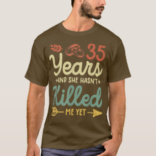 35th wedding anniversary  tee matching couples 35 