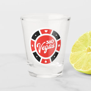 360 Chip Throwback Logo Shot Glass