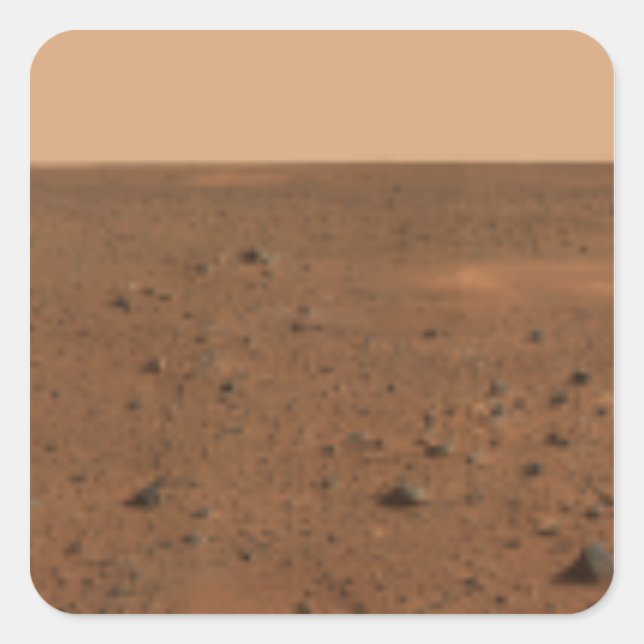 360-degree panoramic view of Mars Square Sticker (Front)