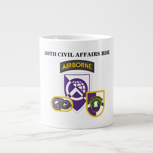 360TH CIVIL AFFAIRS BRIGADE JUMBO MUG (Front)