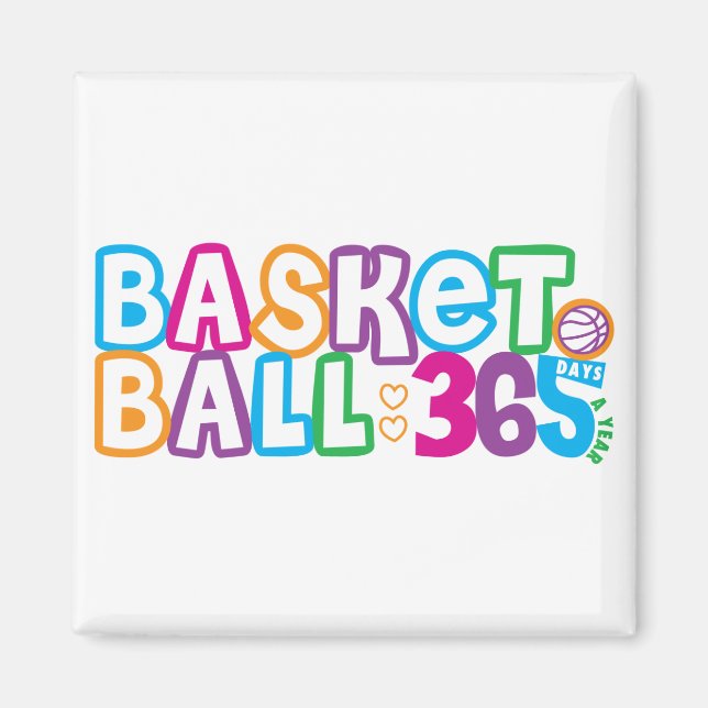 365 Basketball Magnet (Front)