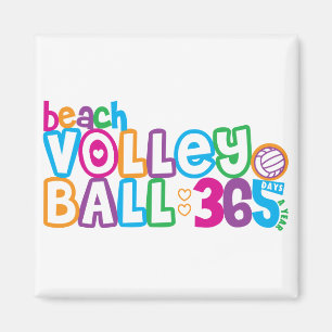 365 Beach Volleyball Magnet